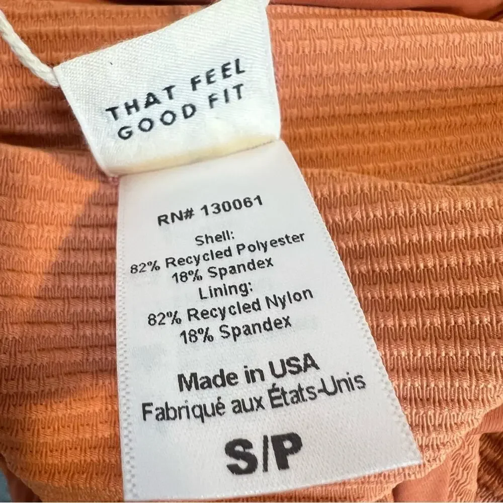 NWT l*space Nikita Top + Sandy Bottom Bikini SET in Sienna sz S Ribbed Eco Chic